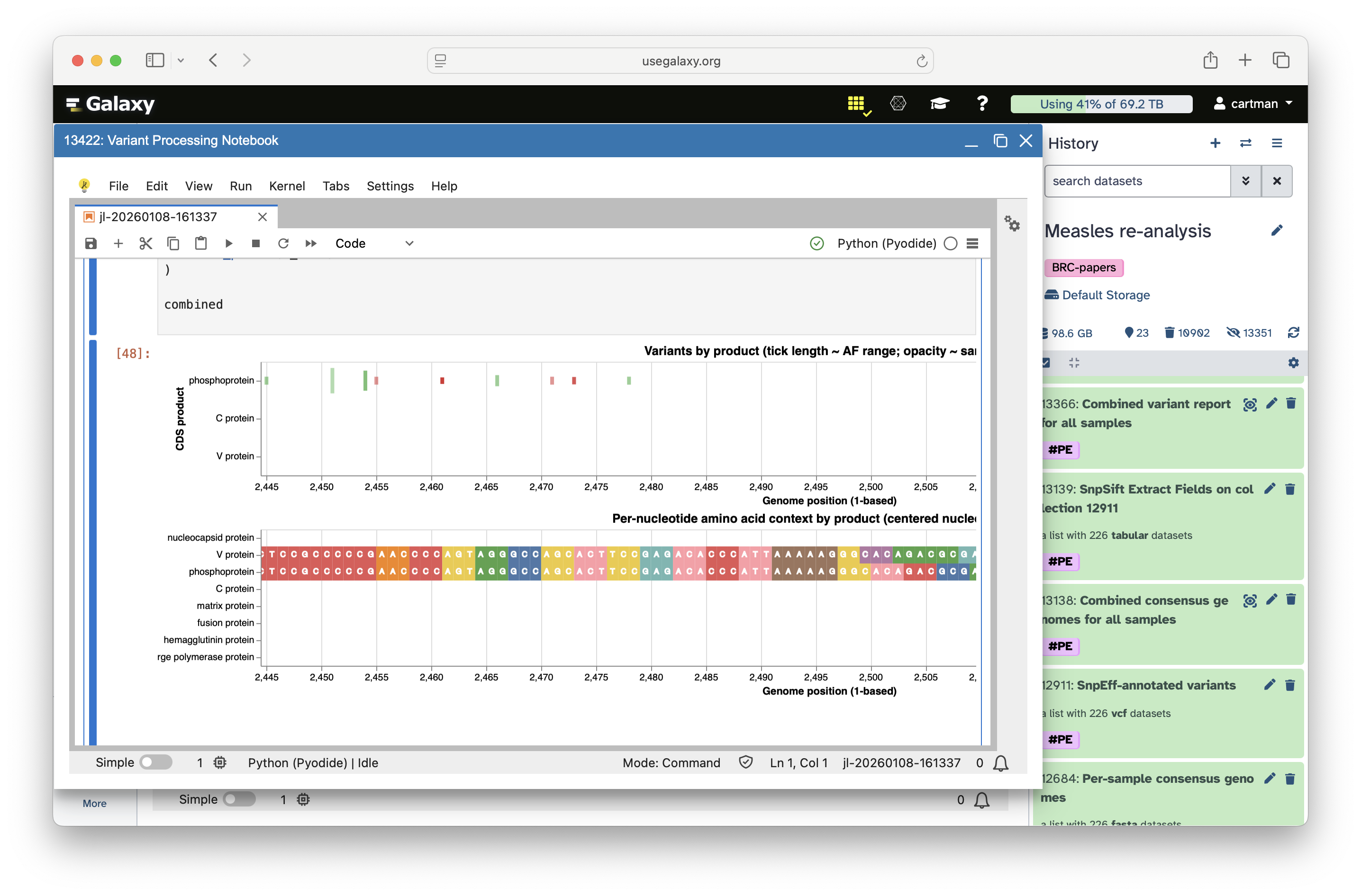 Interpret results in Galaxy
